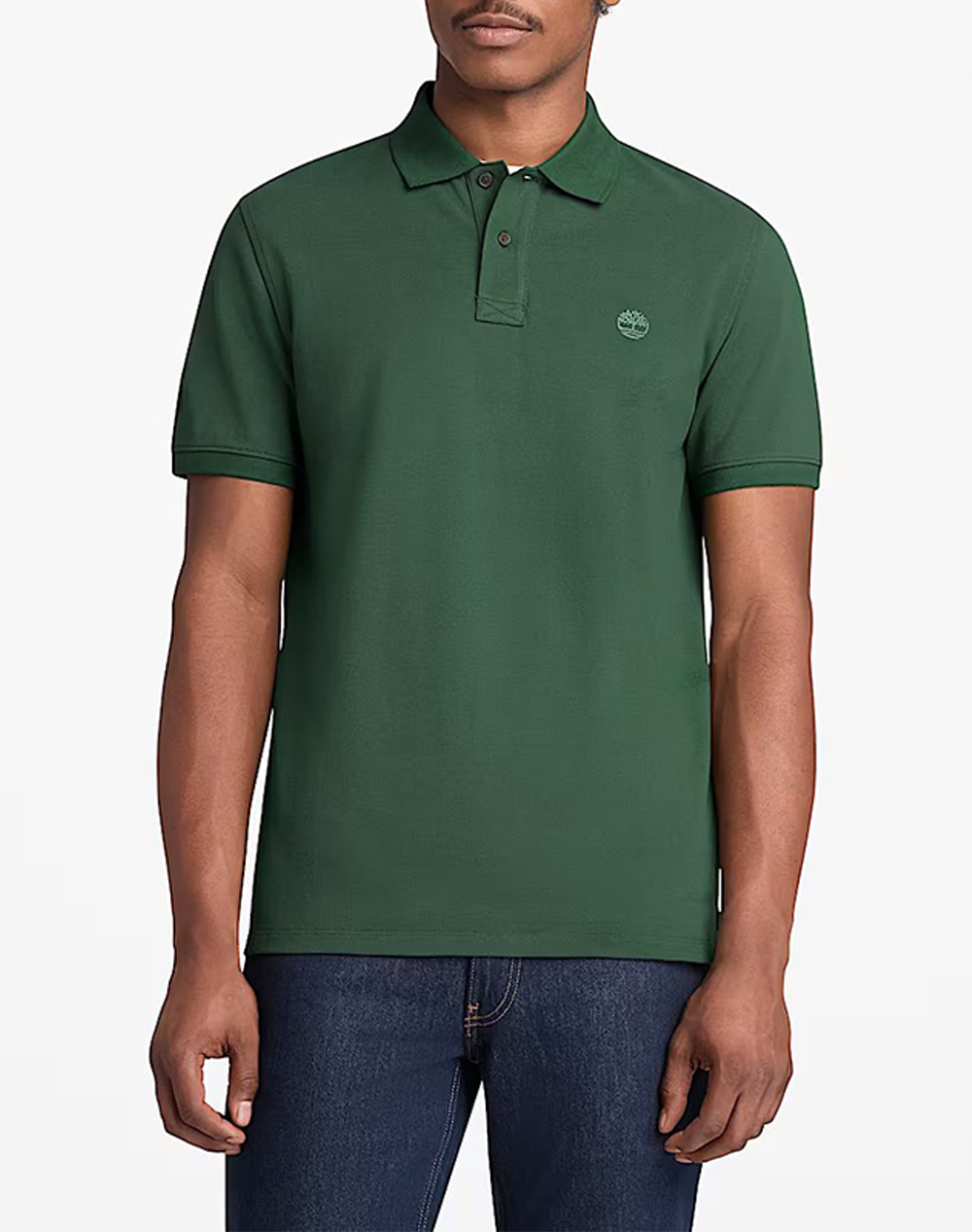 TIMBERLAND Pique Short Sleeve Polo TB0A6VDP-A6X DarkGreen