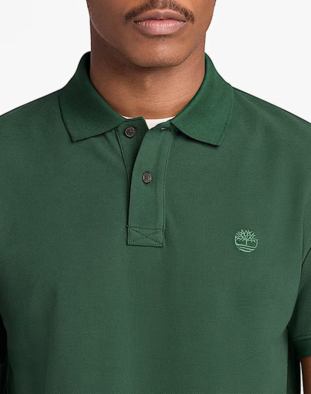 Timberland Pique Short Sleeve Polo Tb0A6Vdp-A6X Darkgreen ανδρικά ρούχα μπλούζες Politikos Shop Πολιτικός
