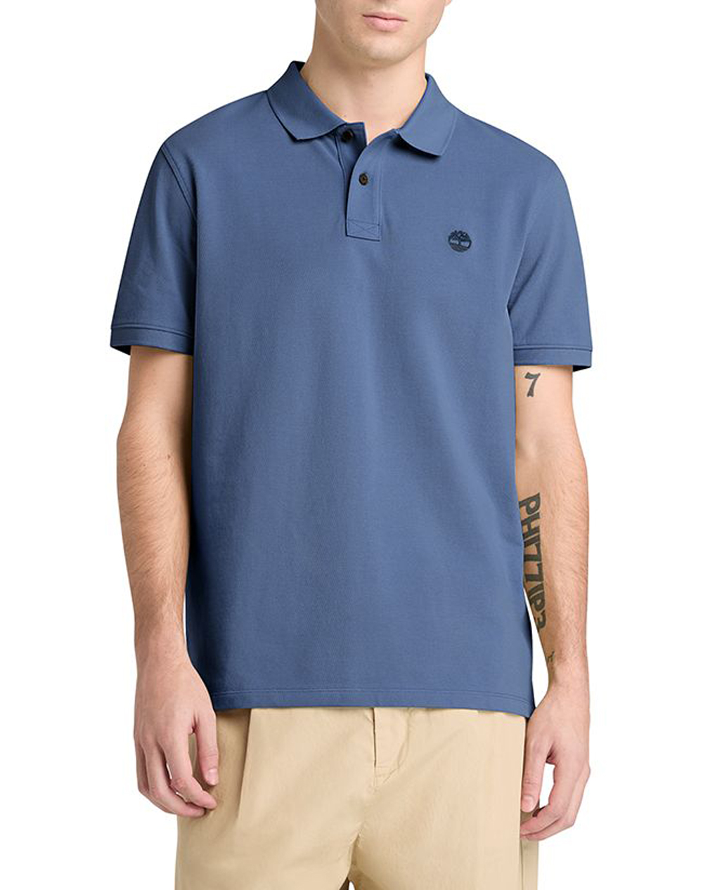 TIMBERLAND Pique Short Sleeve Polo TB0A6VDP-EYO SteelBlue