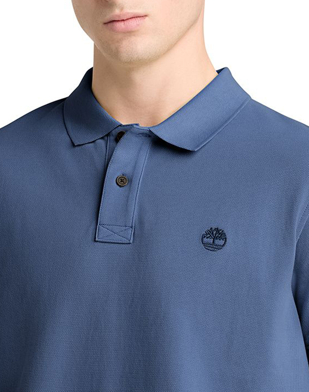 Timberland Pique Short Sleeve Polo Tb0A6Vdp-Eyo Steelblue ανδρικά ρούχα μπλούζες Politikos Shop Πολιτικός