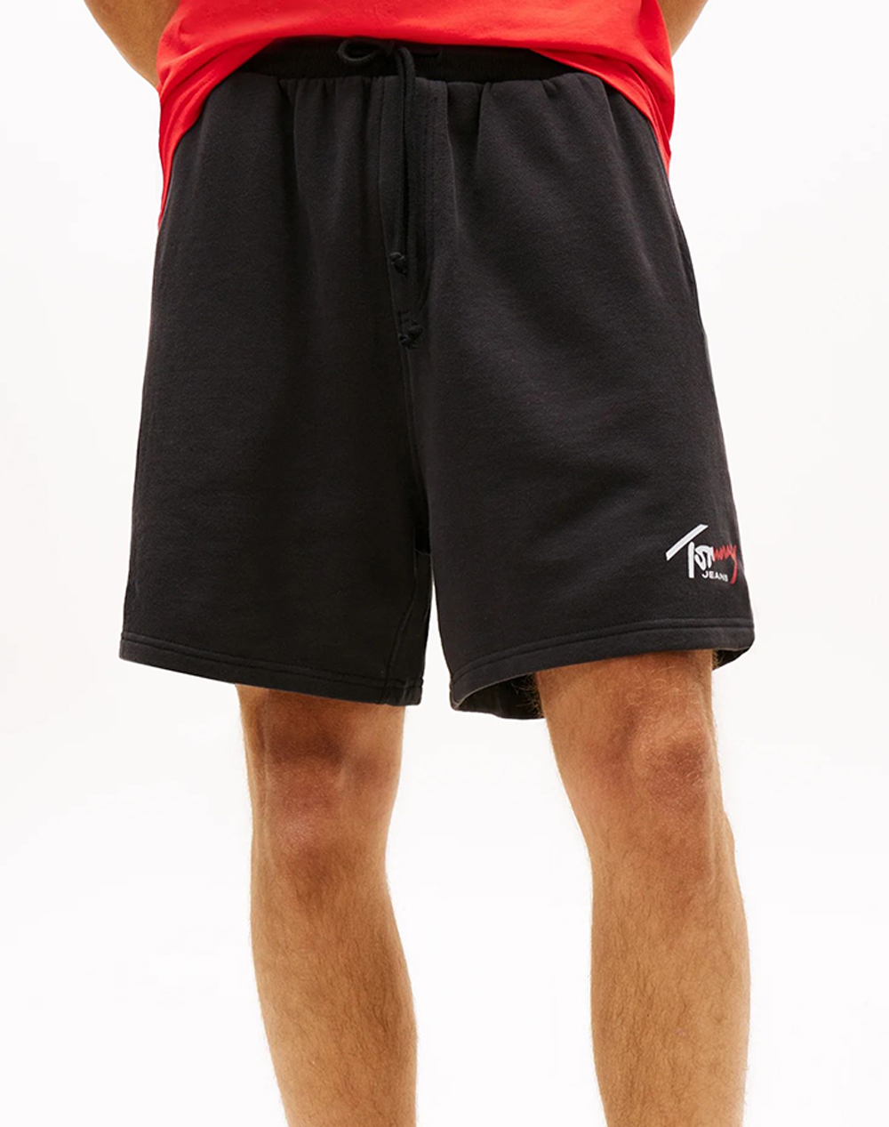 TOMMY JEANS TJM SIGNATURE BEACH SHORT DM0DM23017-BDS Black