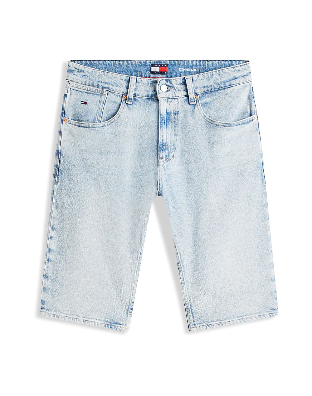 Tommy Jeans Ανδρική Jean Βερμούδα Τζιν Ανοιχτό Μπλε Βαμβάκι Ελαστάνη