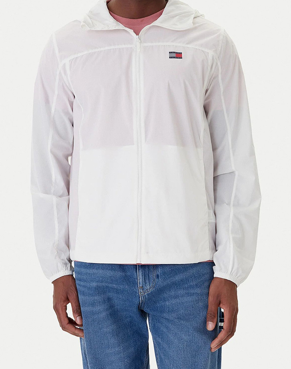 TOMMY JEANS TJM OUTDOOR SHELL JACKET EXT DM0DM23112-YBL OffWhite