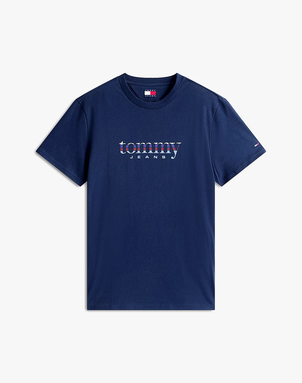 Tommy Jeans Tjm Slim Entry Dna Ss T Ext Dm0Dm22333-C1G Darkblue ανδρικά ρούχα μπλούζες T-Shirt Politikos Shop Πολιτικός