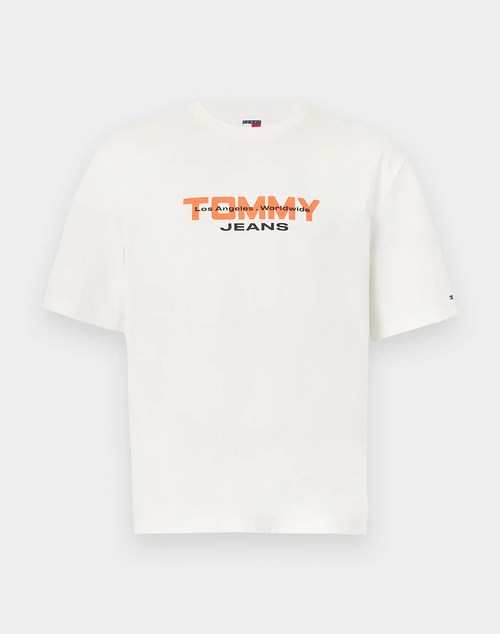 TOMMY JEANS TJM 90S TJ BLOCK SS TEE DM0DM22550-YBL Ecru