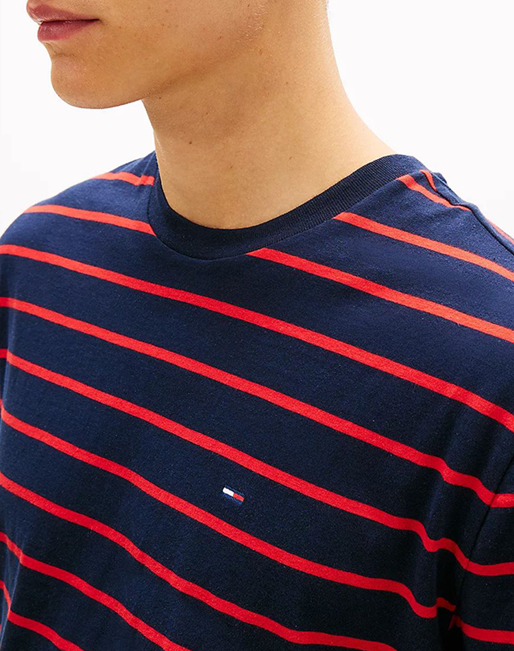 Tommy Jeans Tjm Reg Stripe Ss Tee Ext Dm0Dm22544-C1G Darkblue ανδρικά ρούχα μπλούζες T-Shirt Politikos Shop Πολιτικός