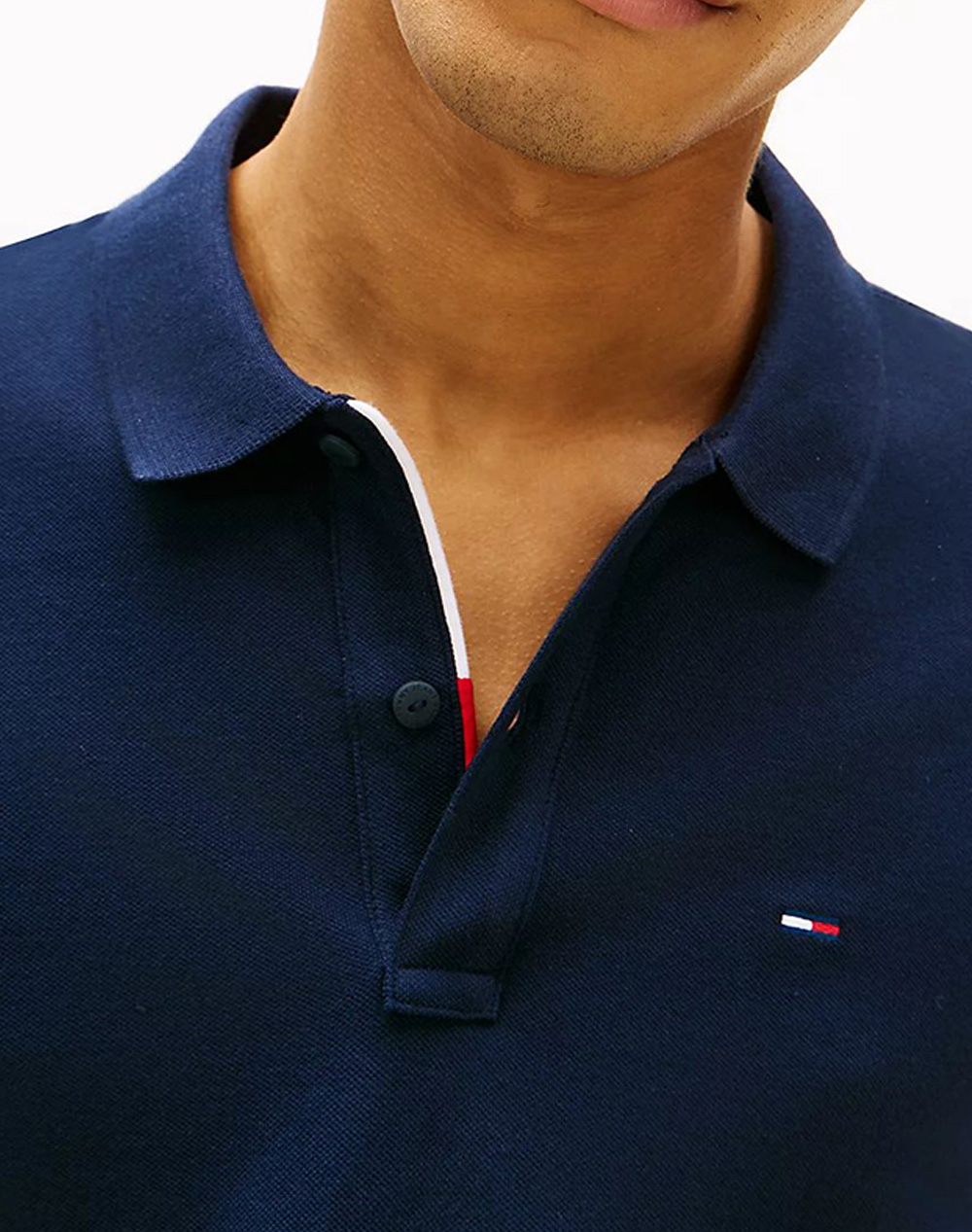 Tommy Jeans Tjm Slim Placket Polo Ext Dm0Dm20676-C1G Darkblue ανδρικά ρούχα μπλούζες Politikos Shop Πολιτικός