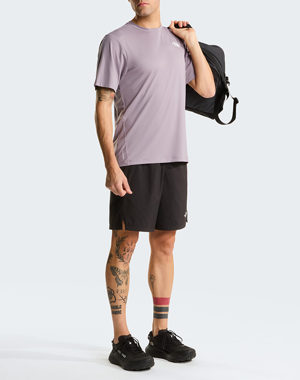 The North Face M 24 7 Box Nse Ss Tee Nf0A895M-Nfg7O Lilac ανδρικά ρούχα μπλούζες T-Shirt Politikos Shop Πολιτικός