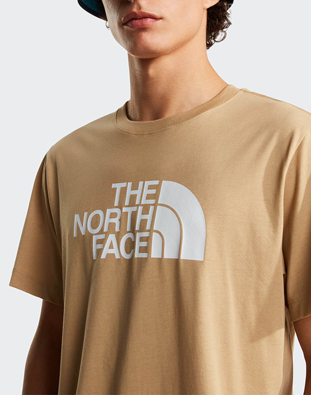The North Face M Evo Hlf Dme Reg Ss T Nf0A8B6J-Nflk5 Biege ανδρικά ρούχα μπλούζες T-Shirt Politikos Shop Πολιτικός