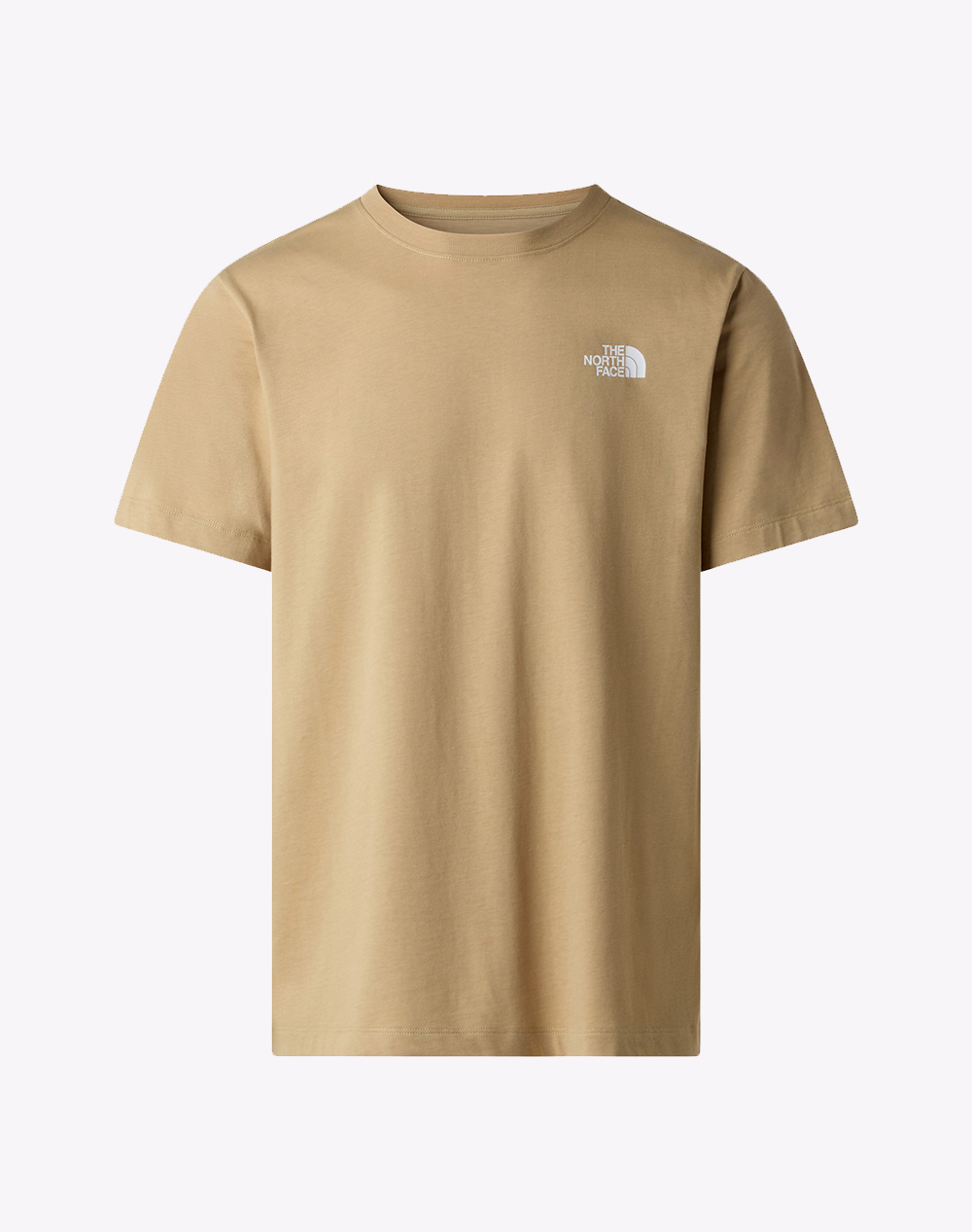 The North Face M Evo Box Nse Reg Ss T Nf0A8B6K-Nflk5 Biege ανδρικά ρούχα μπλούζες T-Shirt Politikos Shop Πολιτικός