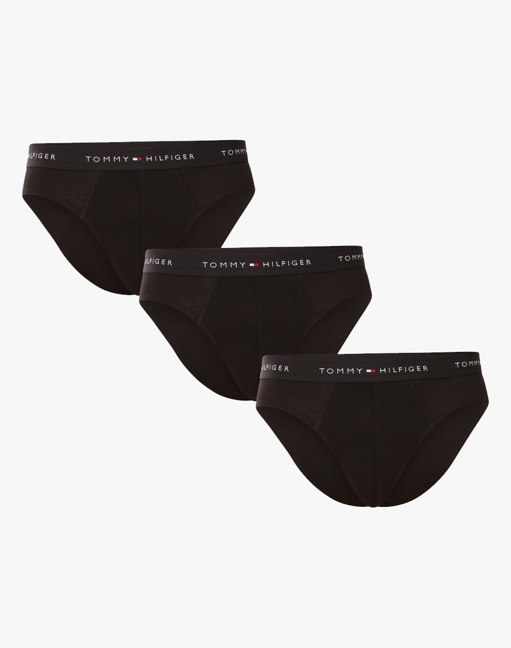 TOMMY HILFIGER 3P BRIEF WB UM0UM03876-0R7 TotalBlack