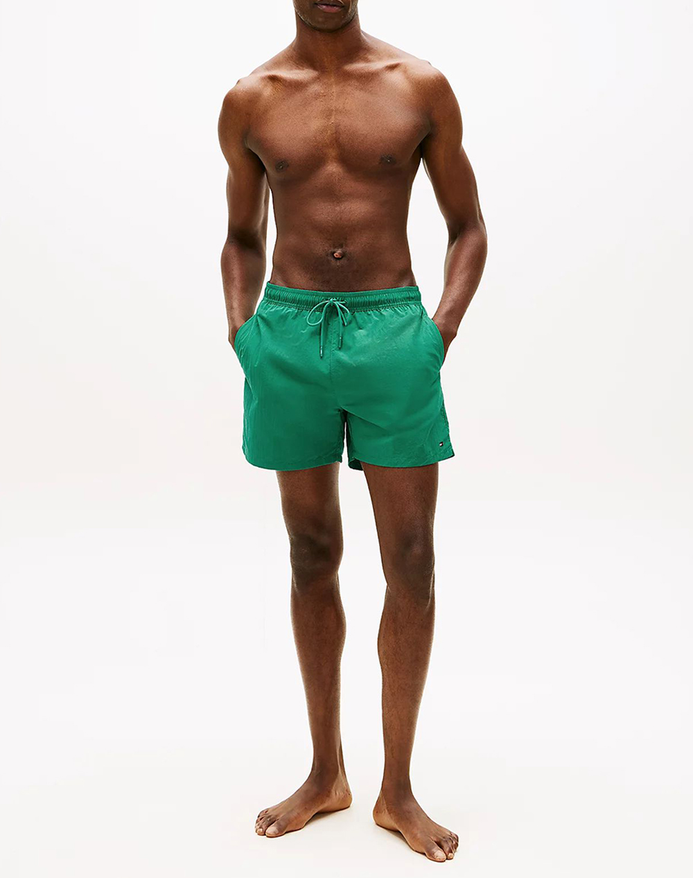 Tommy Hilfiger Medium Drawstring Um0Um03477-L72 Green ανδρικά ρούχα μαγιό Σορτς Politikos Shop Πολιτικός