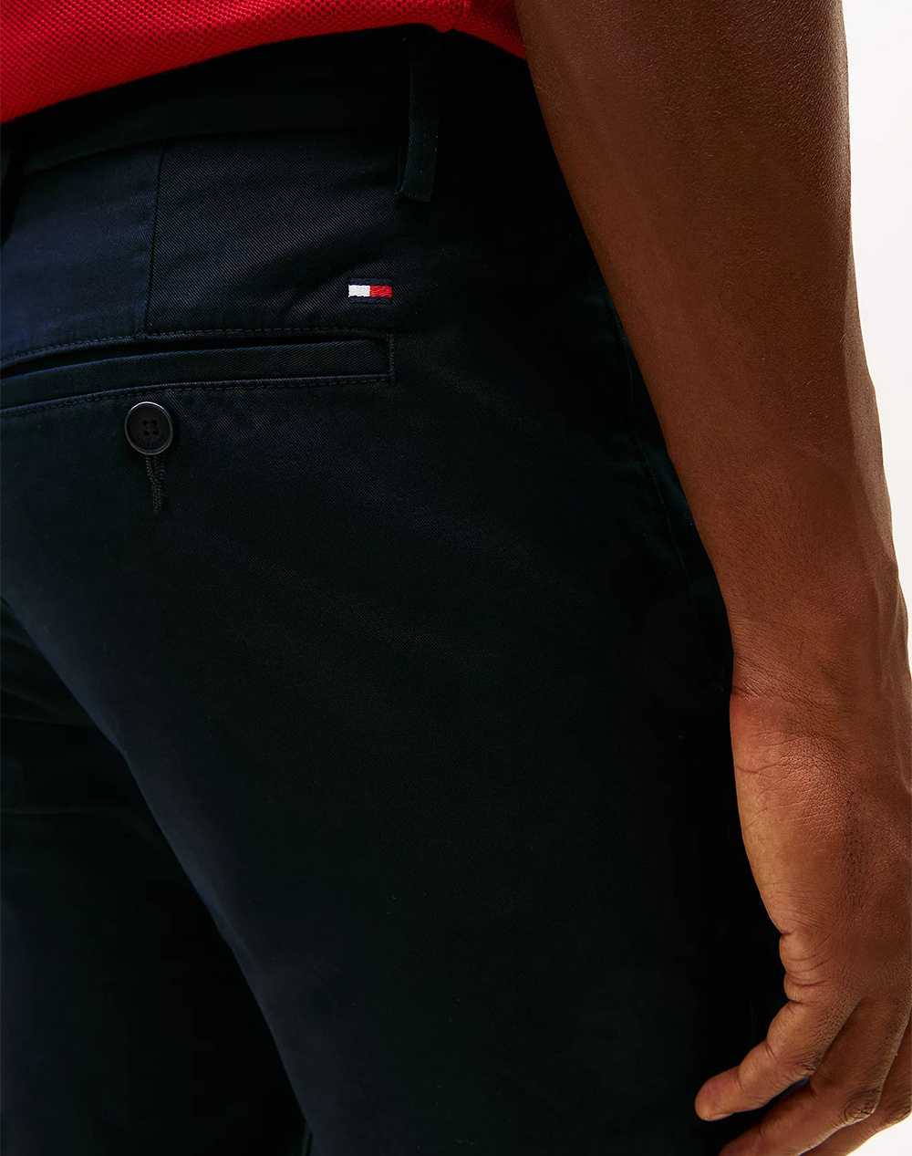 Tommy Hilfiger Core Bleecker 1985 Pima Cotton Mw0Mw28883-Dw534 Navyblue ανδρικά ρούχα παντελόνια Chinos Politikos Shop Πολιτικός