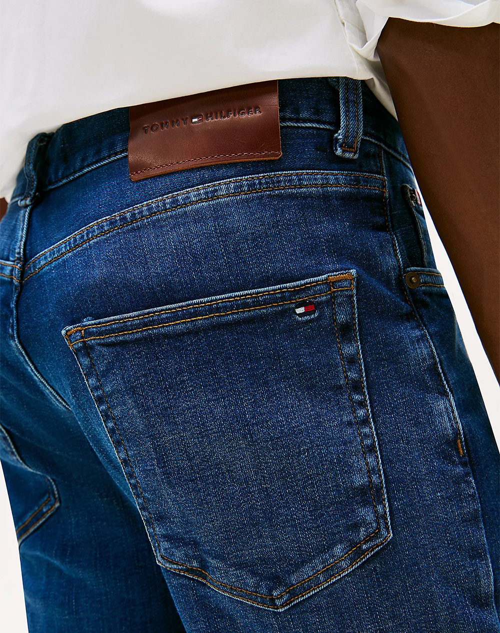 Tommy Hilfiger Core Denton Dark Blue Mw0Mw39034-1Bw34 Denimdarkblue ανδρικά ρούχα παντελόνια Jeans Politikos Shop Πολιτικός