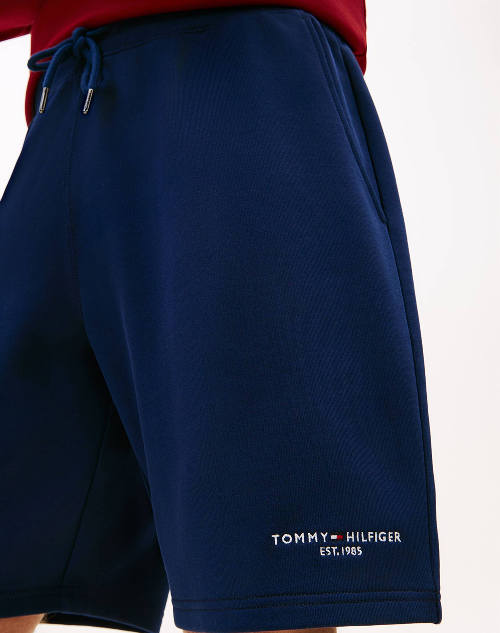 Tommy Hilfiger Logo Sweatshort Mw0Mw43068-Dcc Navyblue ανδρικά αθλητικά ρούχα Σορτς Βερμουδα Politikos Shop Πολιτικός