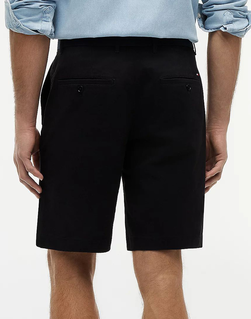 TOMMY HILFIGER DENTON 9.5" ESS TWILL W/ BELT MW0MW42349-BDSNI Black φωτογραφία