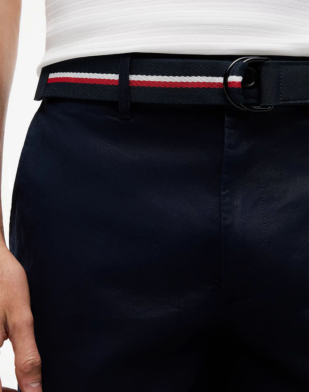 Tommy Hilfiger Denton 9 5 Ess Twill W Belt Mw0Mw42349-Dw5Ni Darkblue ανδρικά ρούχα Σορτς Βερμουδες Chinos Politikos Shop Πολιτικός
