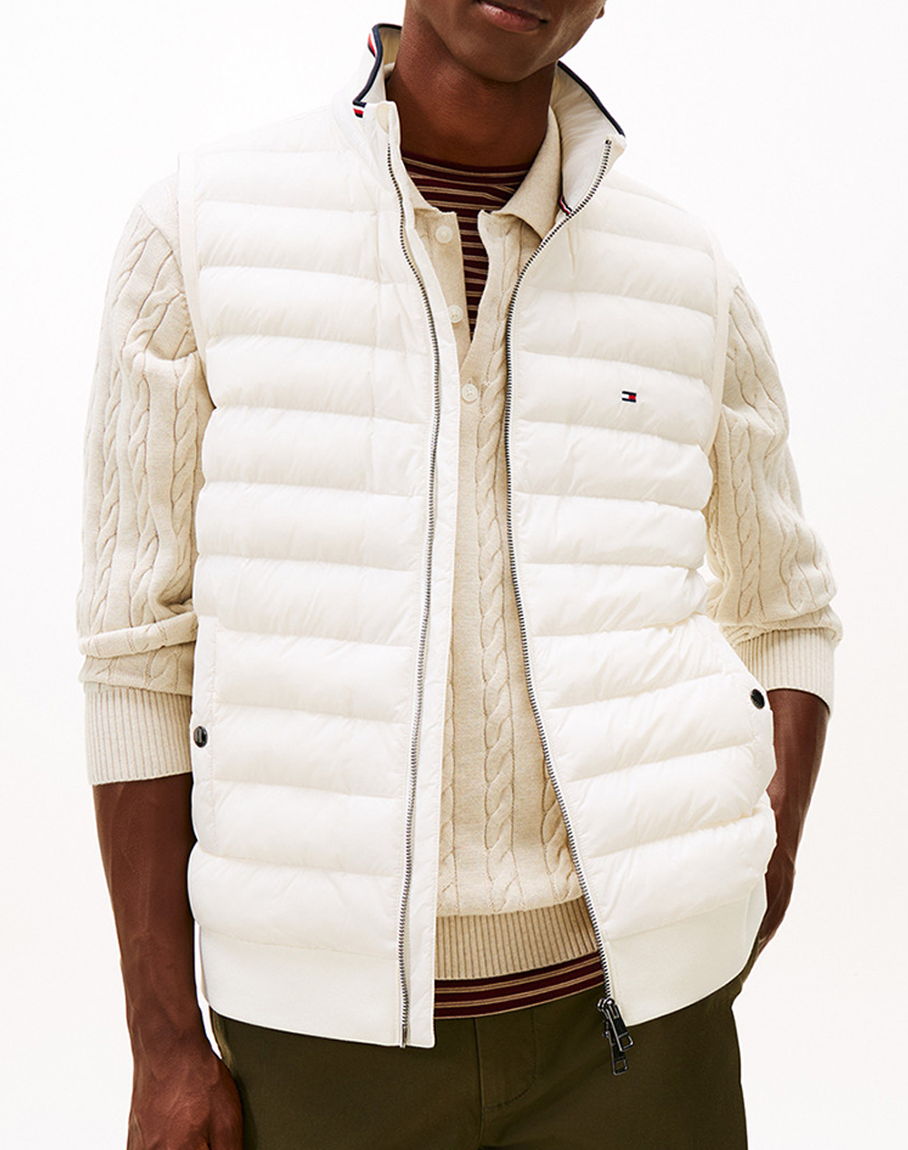 Ανδρικά ρούχα και beachwear tommy hilfiger σε εκρου