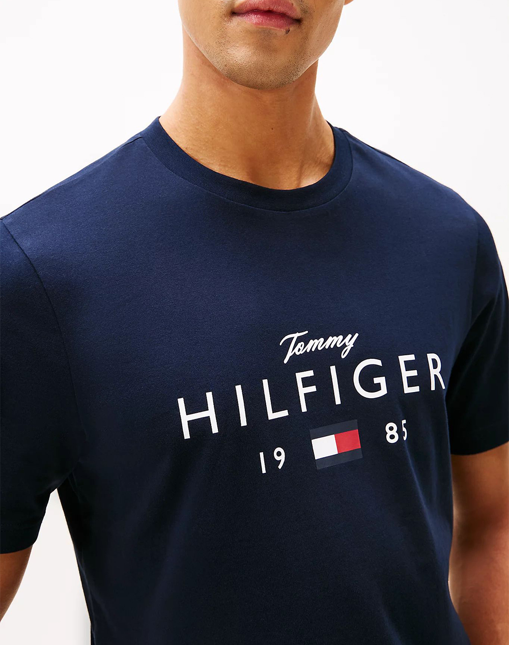 TOMMY HILFIGER BRAND LOVE BIG HILFIGER TEE MW0MW41455-DW5 DarkBlue φωτογραφία