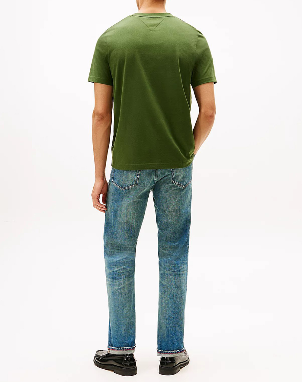 TOMMY HILFIGER BRAND LOVE BIG HILFIGER TEE MW0MW41455-L01 Green φωτογραφία