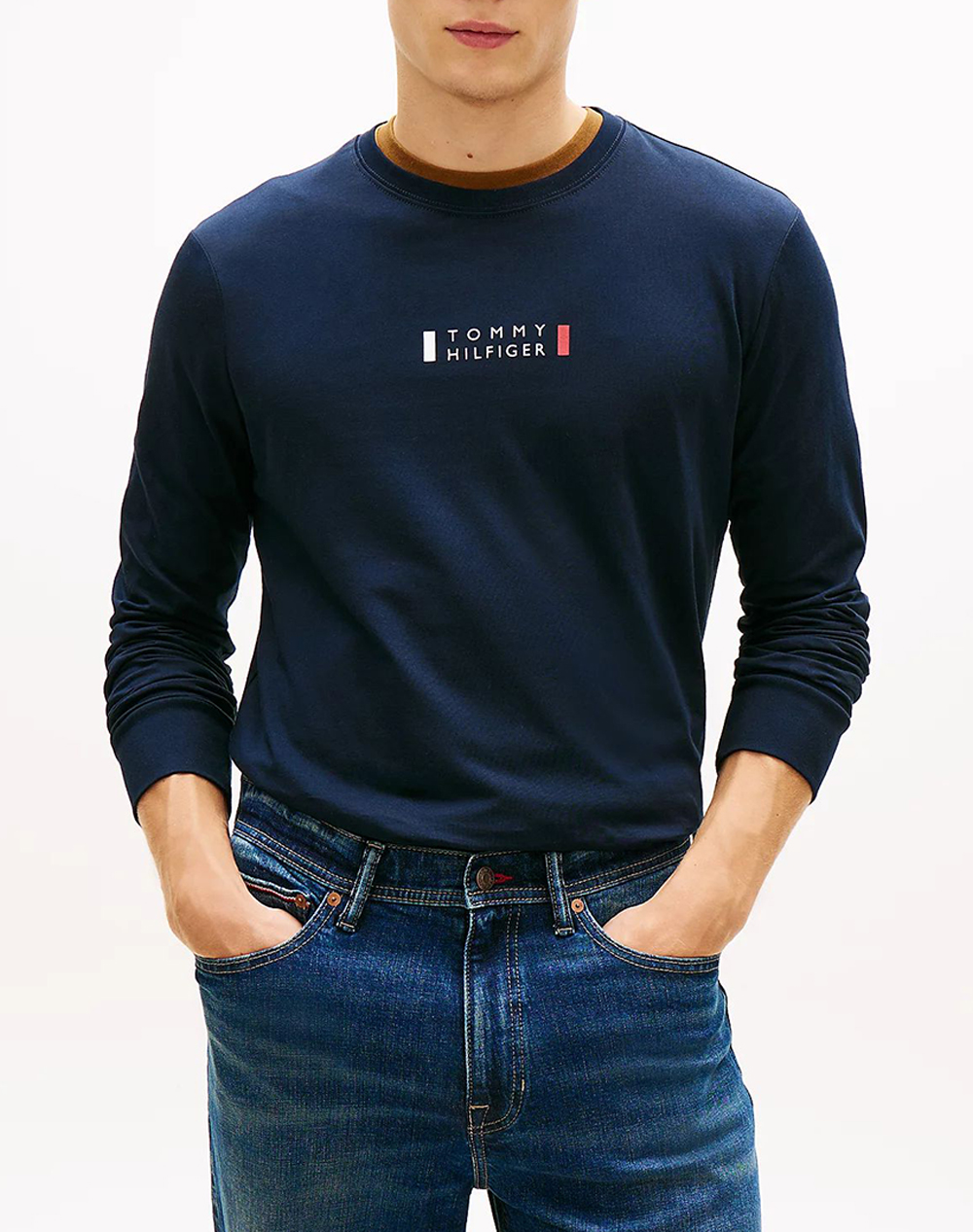 TOMMY HILFIGER BRAND LOVE LS TEE MW0MW41454-DW5 DarkBlue