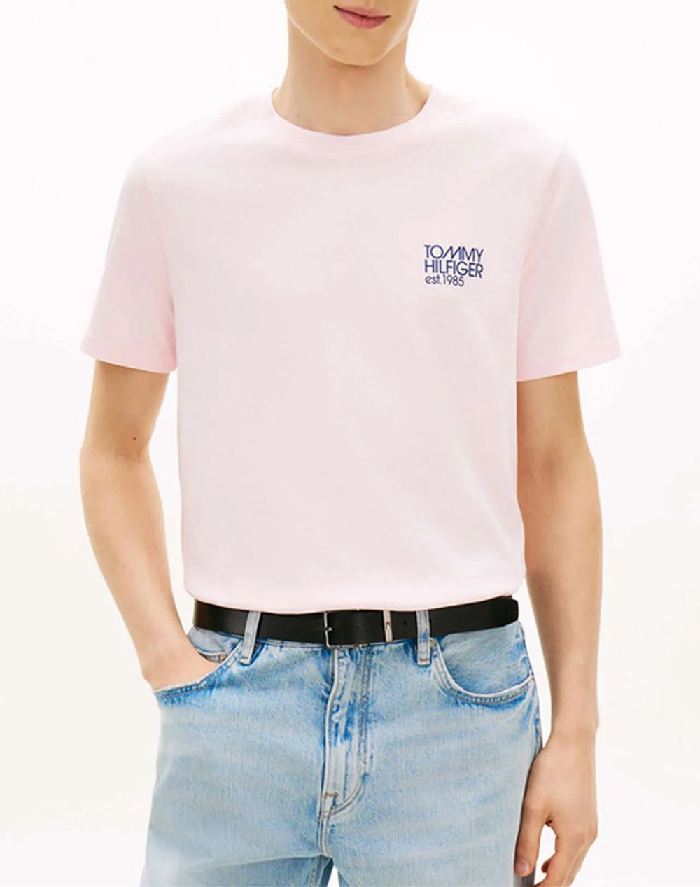 TOMMY HILFIGER JAZZ BACK GRAPHIC TEE MW0MW42394-TPB LightPink