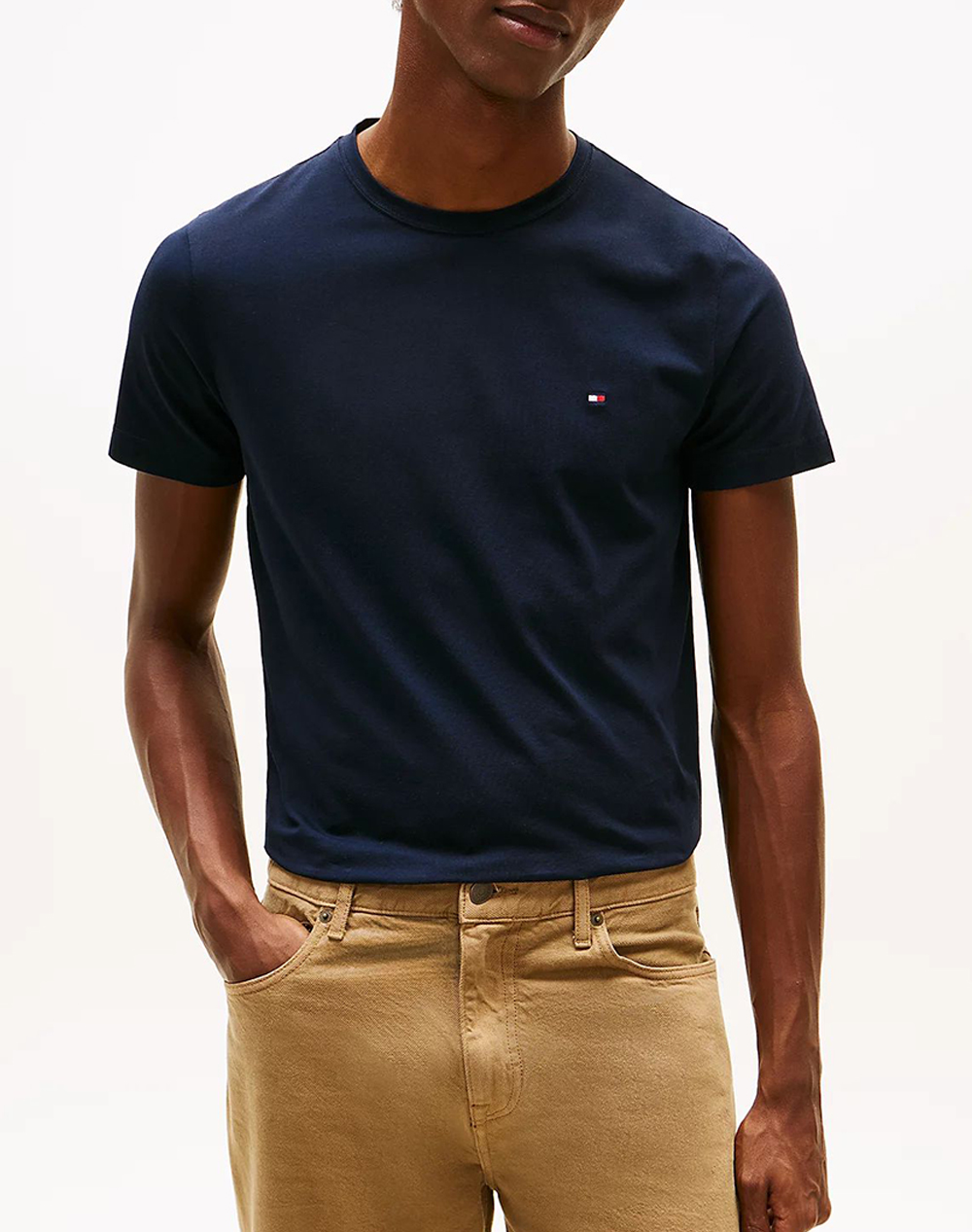 Tommy Hilfiger CORE STRETCH SLIM C-NECK TEE Σκούρο Μπλε