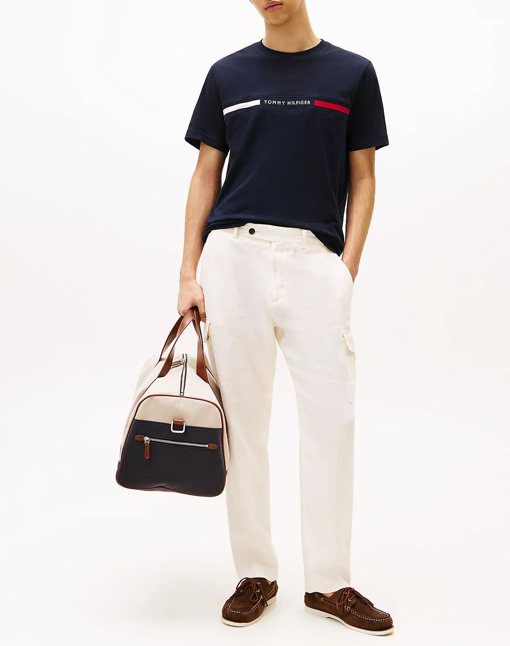 Tommy Hilfiger Chest Insert Tee Mw0Mw36498-Dw5 Darkblue ανδρικά ρούχα μπλούζες T-Shirt Politikos Shop Πολιτικός