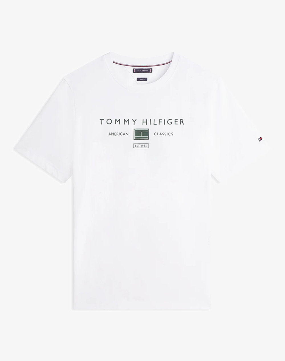 TOMMY HILFIGER BT-BRAND LOVE MONO STACK TEE-B MW0MW44053-YBR White