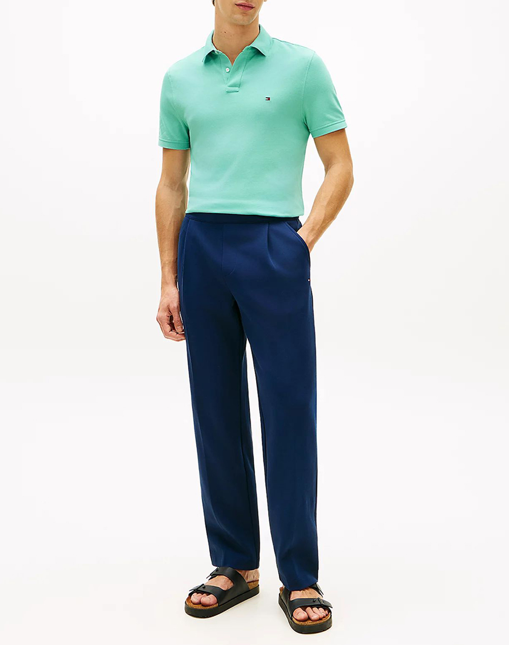 Tommy Hilfiger 1985 Regular Polo Mw0Mw17770-Csr Aqua ανδρικά ρούχα μπλούζες Politikos Shop Πολιτικός