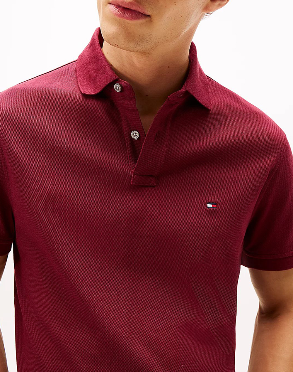 Tommy Hilfiger 1985 Regular Polo Mw0Mw17770-Vlp Bordeux ανδρικά ρούχα μπλούζες Politikos Shop Πολιτικός