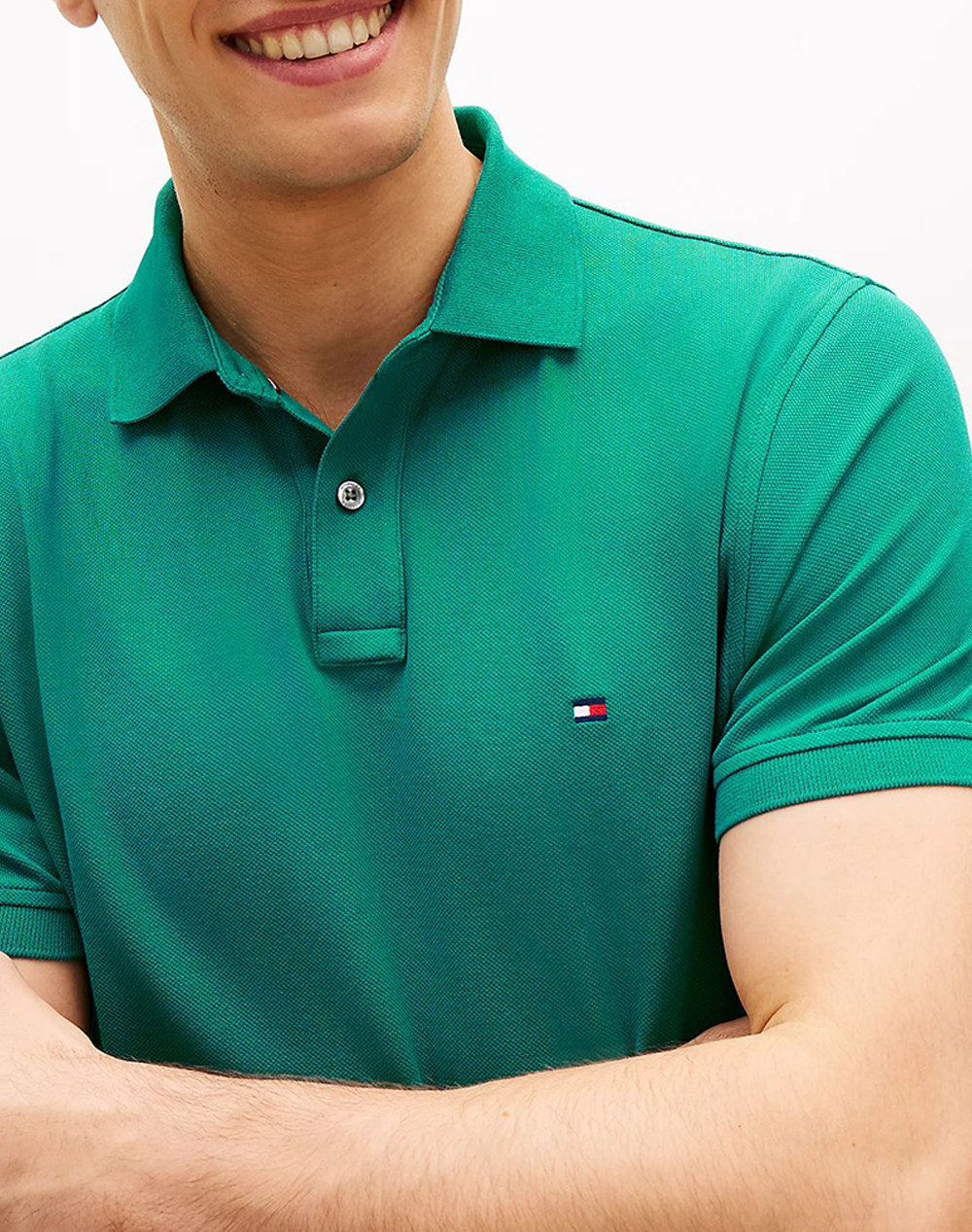 Tommy Hilfiger 1985 Regular Polo Mw0Mw17770-L70 Green ανδρικά ρούχα μπλούζες Politikos Shop Πολιτικός