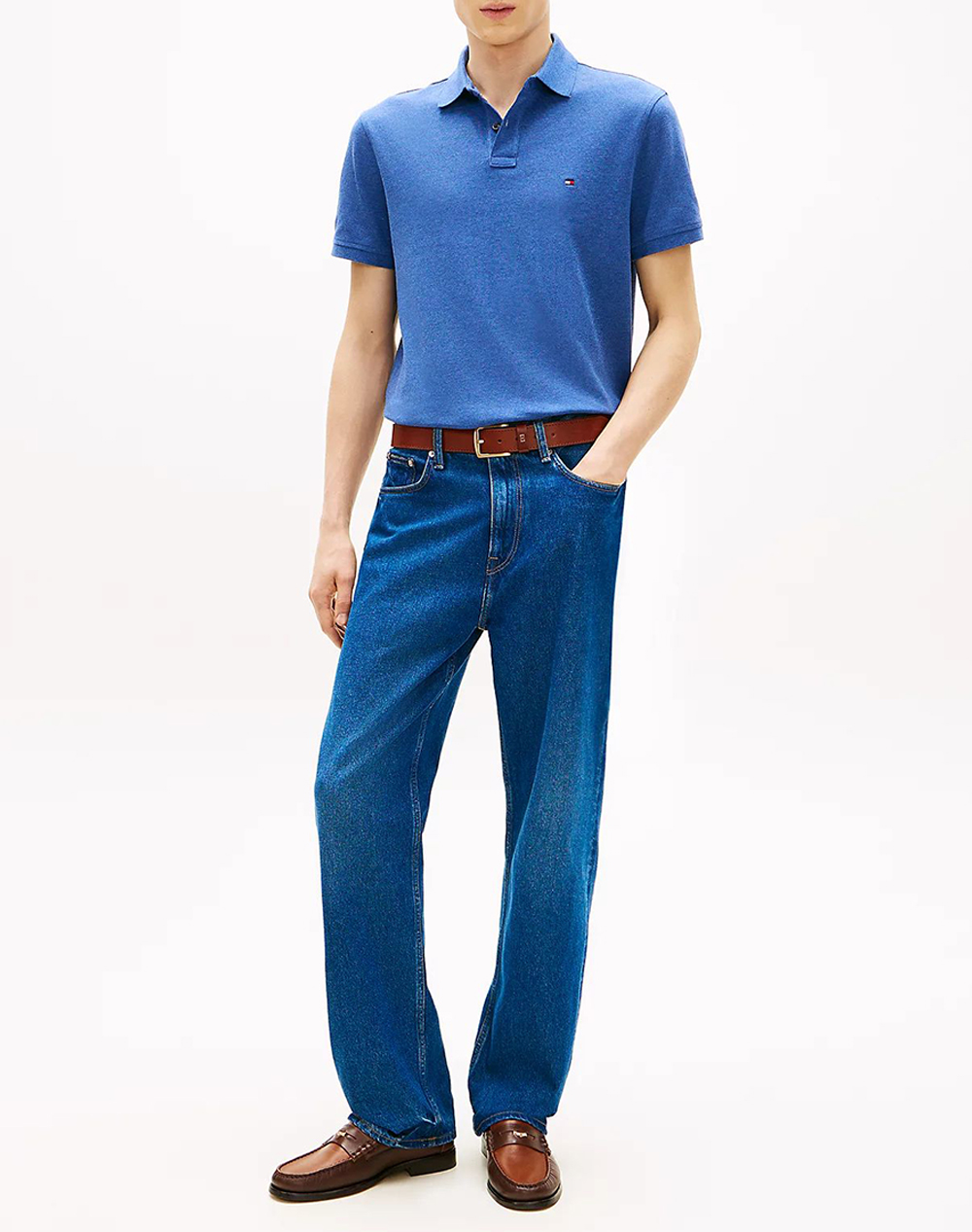 Tommy Hilfiger 1985 Regular Polo Mw0Mw17770-Dvw Indigo ανδρικά ρούχα μπλούζες Politikos Shop Πολιτικός