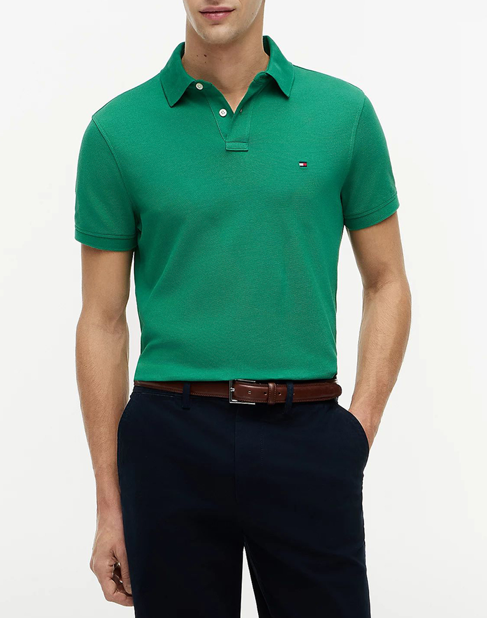 TOMMY HILFIGER 1985 REGULAR POLO MW0MW17770-L4F MediumForestGreen