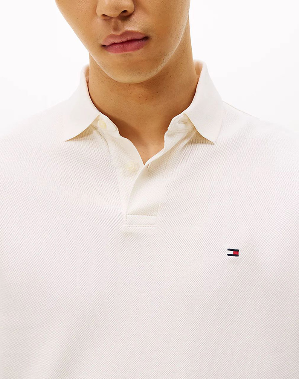 Tommy Hilfiger 1985 Regular Polo Mw0Mw17770-Z00 Offwhite ανδρικά ρούχα μπλούζες Politikos Shop Πολιτικός