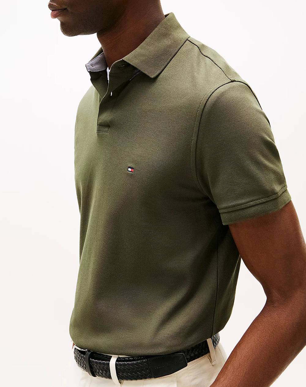Tommy Hilfiger 1985 Regular Polo Mw0Mw17770-Rbn Olive ανδρικά ρούχα μπλούζες Politikos Shop Πολιτικός