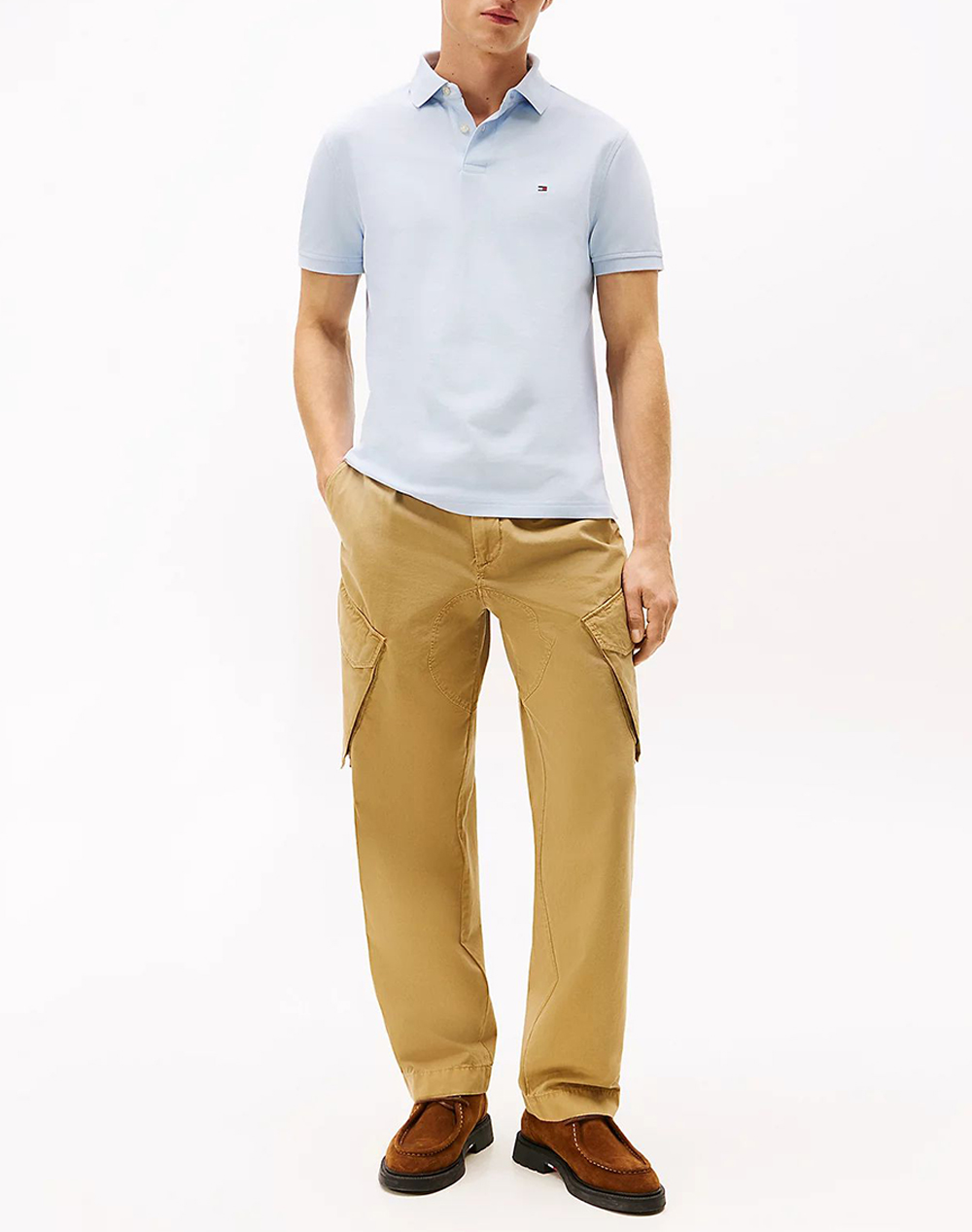 Tommy Hilfiger 1985 Regular Polo Mw0Mw17770-C1O Skyblue ανδρικά ρούχα μπλούζες Politikos Shop Πολιτικός