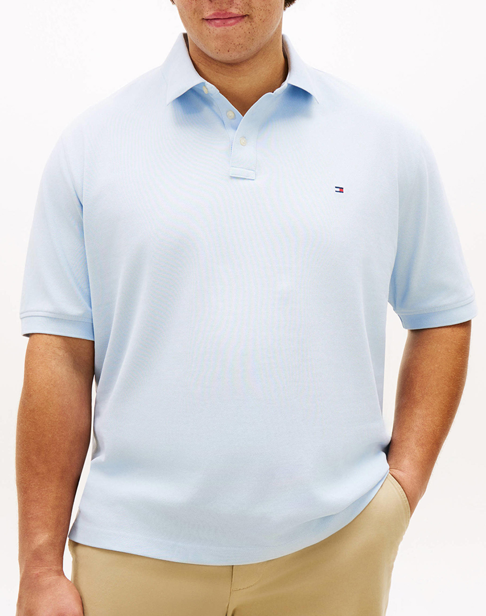 TOMMY HILFIGER BT -1985 REGULAR POLO -B MW0MW44073-C1O LightBlue