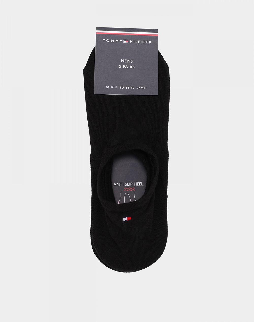TOMMY HILFIGER TH MEN FOOTIE 2P 382024001-200 Black