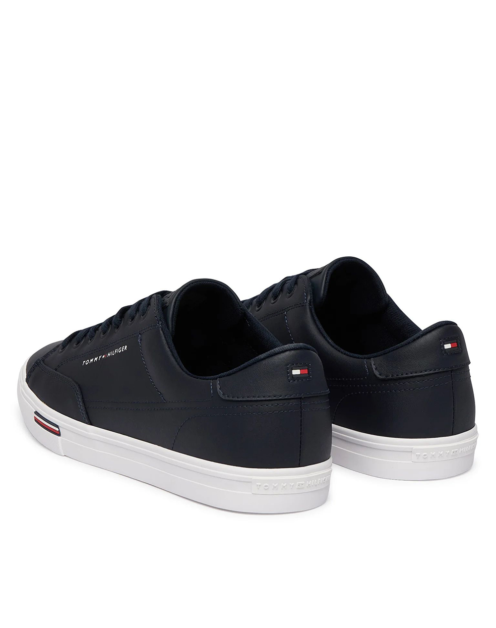 Tommy Hilfiger Vulc Core Rwb Long Lace Lth Fm0Fm05814-Dw5 Darkblue ανδρικά παπούτσια Sneakers Politikos Shop Πολιτικός