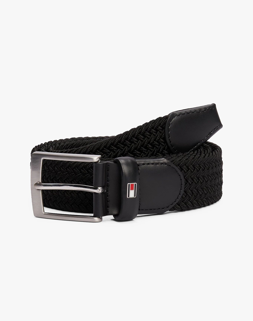 TOMMY HILFIGER NEW ADAN BELT 3.5CM AM0AM02801-BDS Black