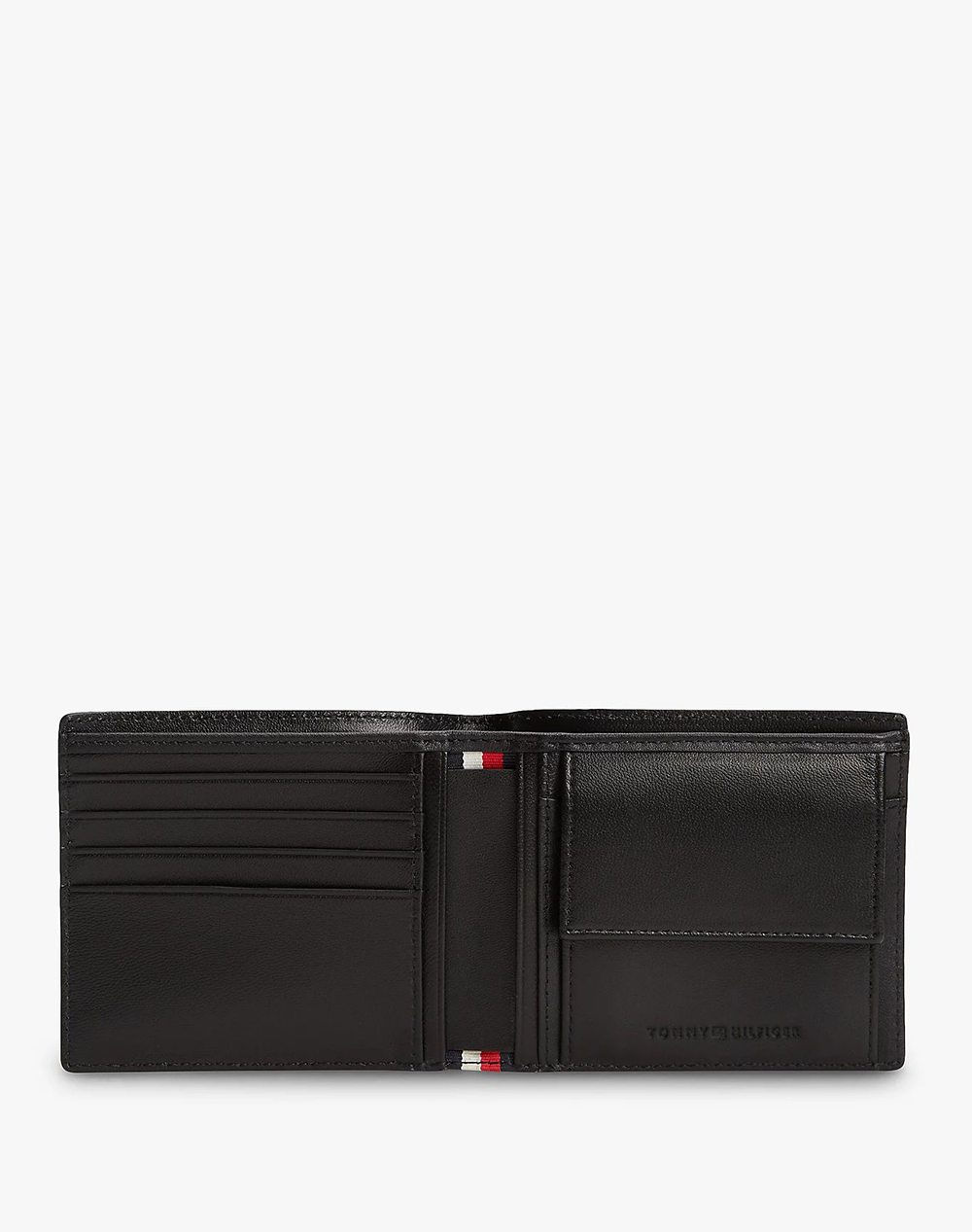 Tommy Hilfiger Th Emboss Cc And Coin Am0Am14242-Bds Black ανδρικά αξεσουάρ Πορτοφολια Politikos Shop Πολιτικός