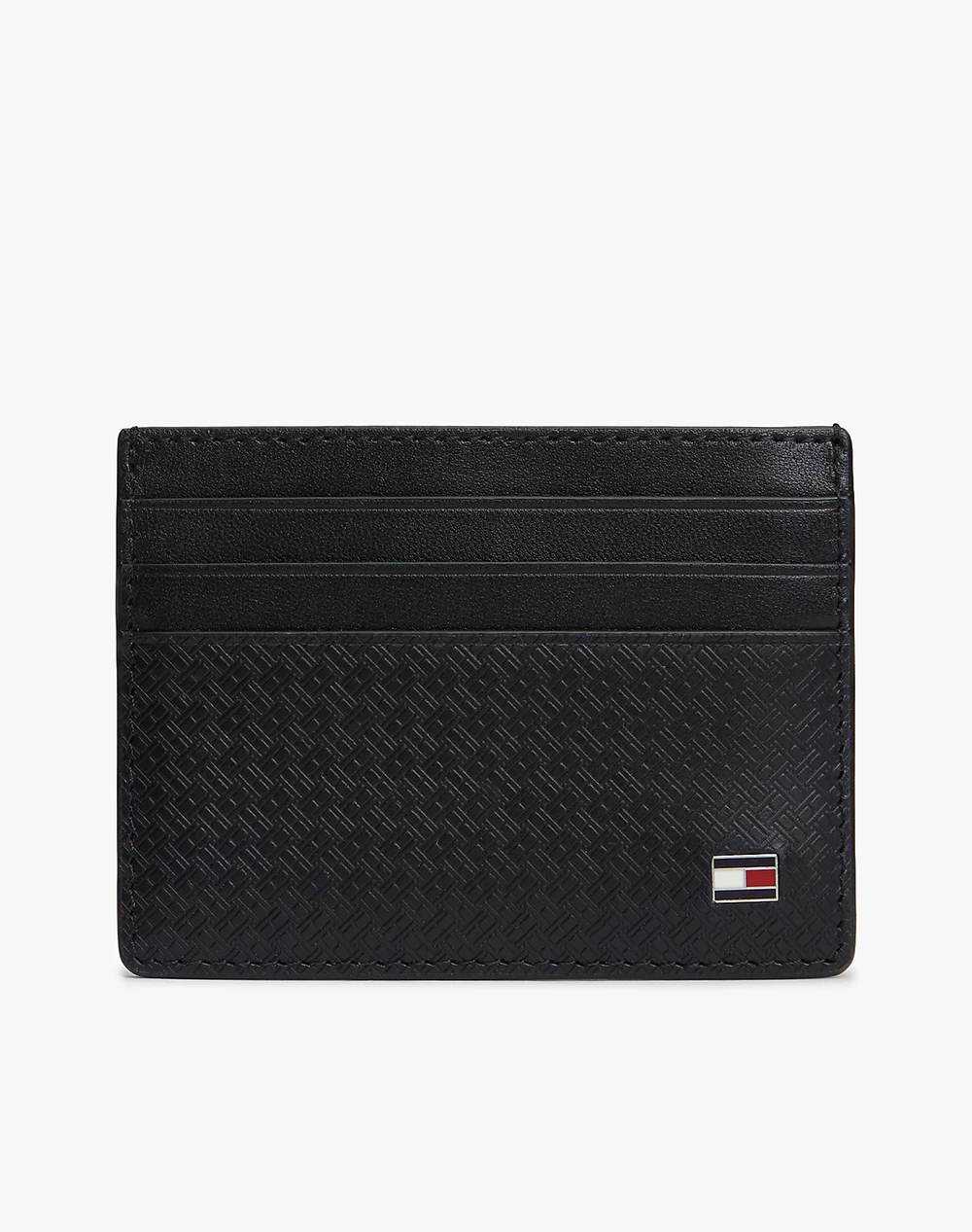 TOMMY HILFIGER TH EMBOSS CC HOLDER AM0AM14240-BDS Black
