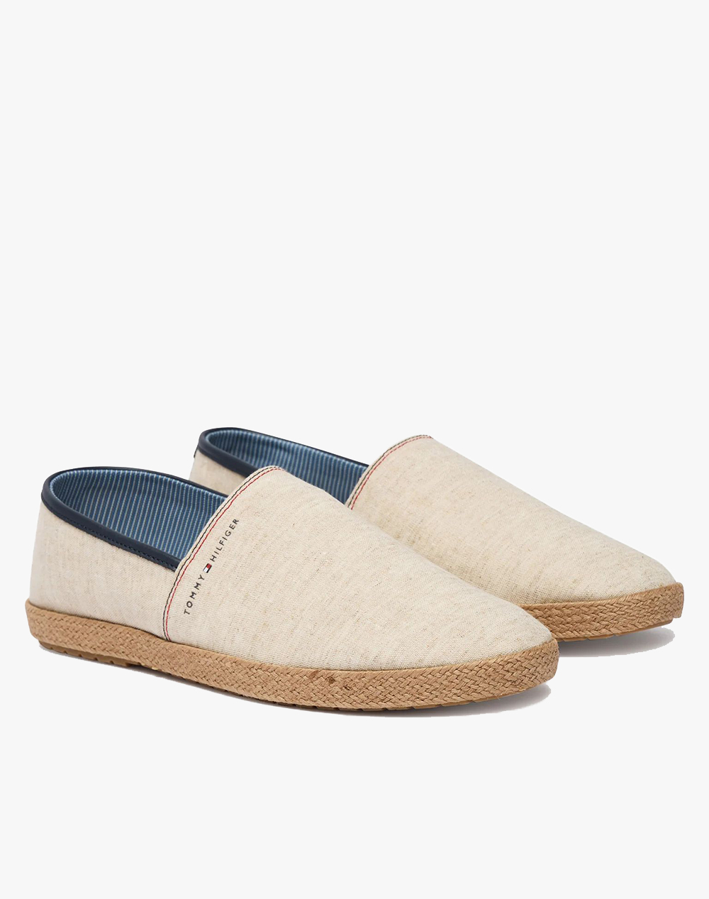 TOMMY HILFIGER HILFIGER CHAMBRAY ESPADRILLE FM0FM05793-YBL Ecru φωτογραφία