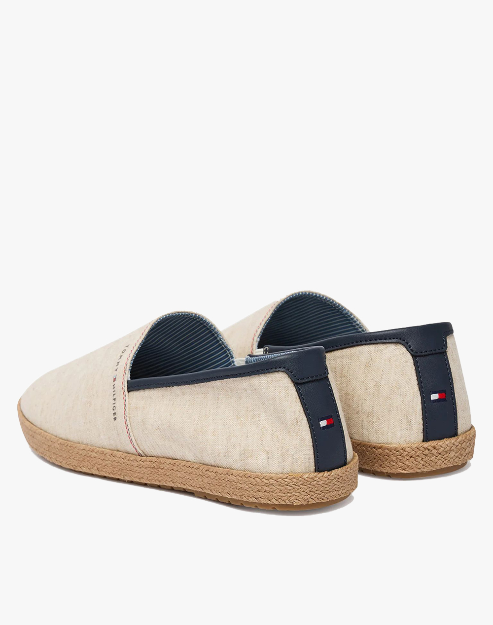 TOMMY HILFIGER HILFIGER CHAMBRAY ESPADRILLE FM0FM05793-YBL Ecru φωτογραφία