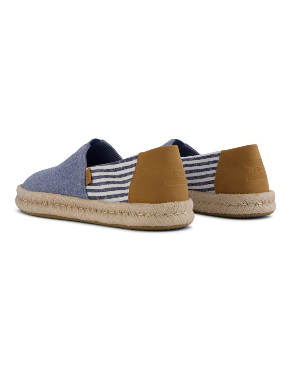 Toms Nvy Chmbry Strp Mn Alrope Esp 10023240-Navy Blue ανδρικά παπούτσια Εσπαντριγιες Politikos Shop Πολιτικός