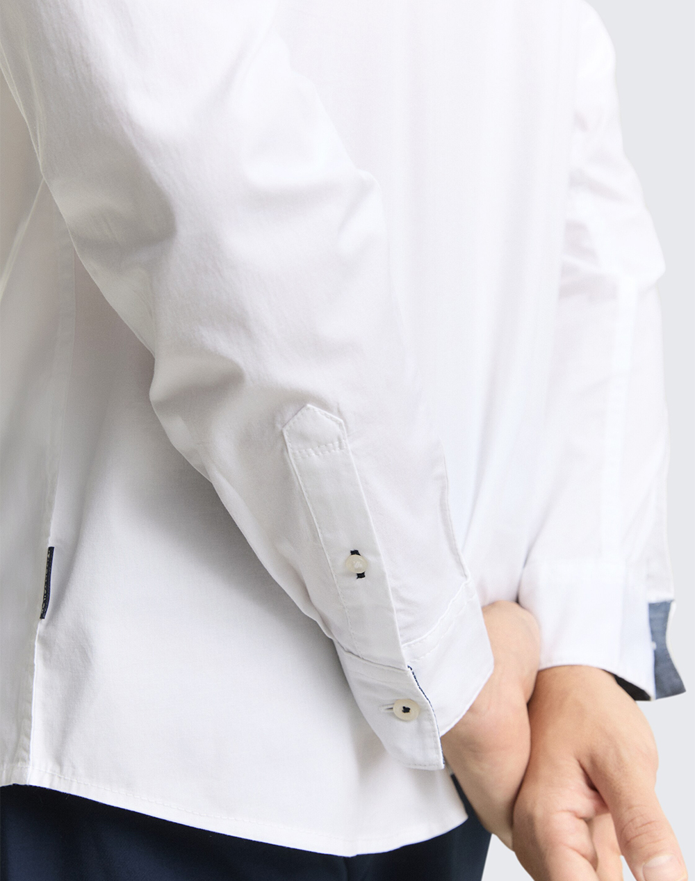 TOM TAILOR STRETCH POPLIN SHI ΠΟΥΚΑΜΙΣΟ ΑΝΔΡΙΚΟ 1048449-20000 White φωτογραφία