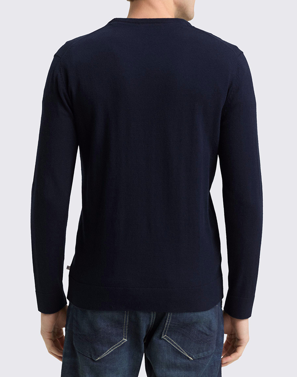 TOM TAILOR BASIC CREW NEC ΠΛΕΚΤΟ ΑΝΔΡΙΚΟ 1049500-10668 DarkBlue φωτογραφία