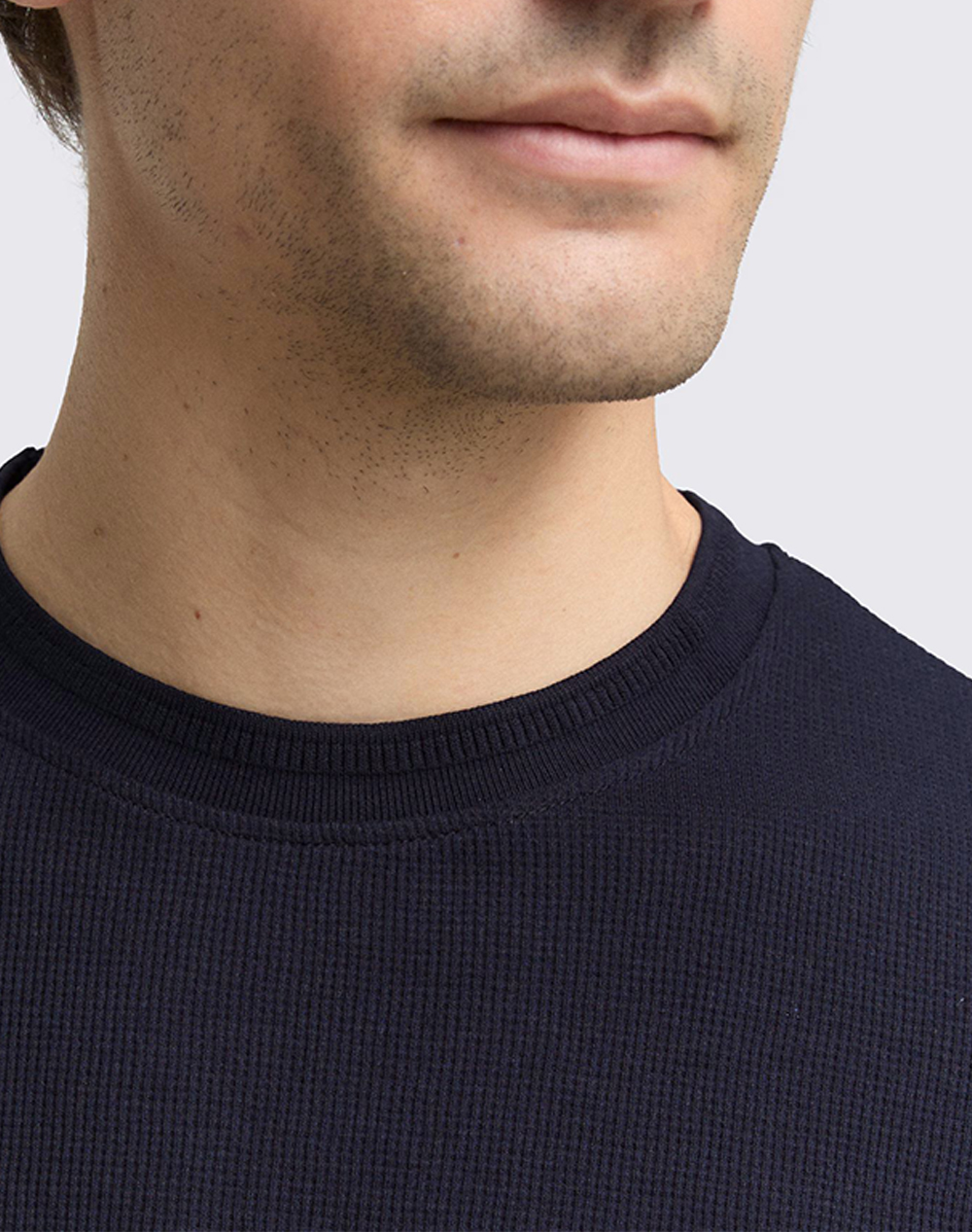 TOM TAILOR STRUCTURED T-SHIR ΜΠΛΟΥΖΑ ΑΝΔΡΙΚΟ 1048599-10668 DarkBlue φωτογραφία