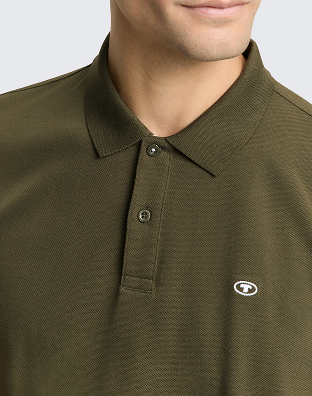TOM TAILOR BASIC POLO WITH CONTRA ΜΠΛΟΥΖΑ ΑΝΔΡΙΚΟ 1031006-10920 Khaki φωτογραφία